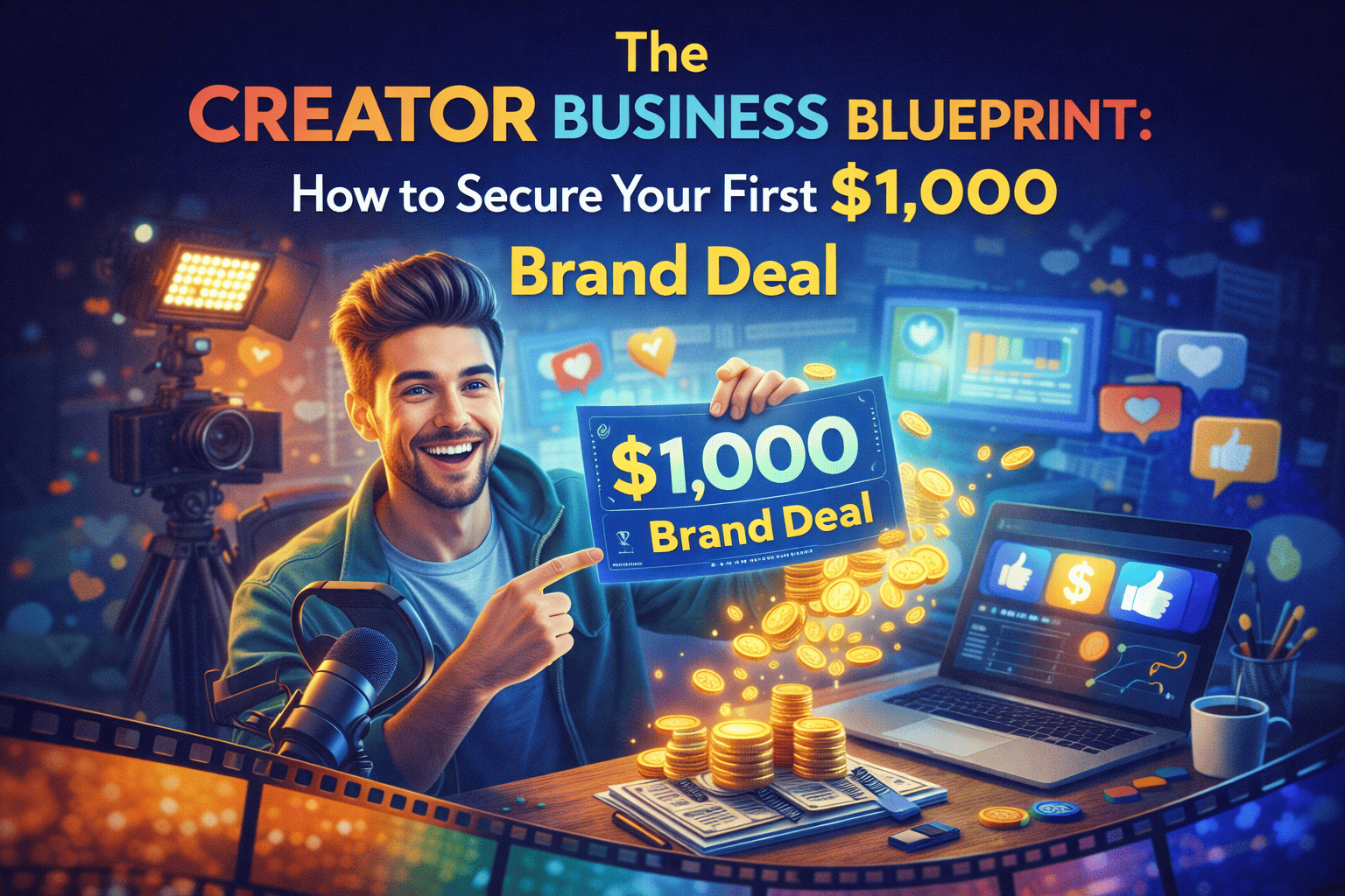 The Creator Business Blueprint: How to Secure Your First $1,000 Brand Deal