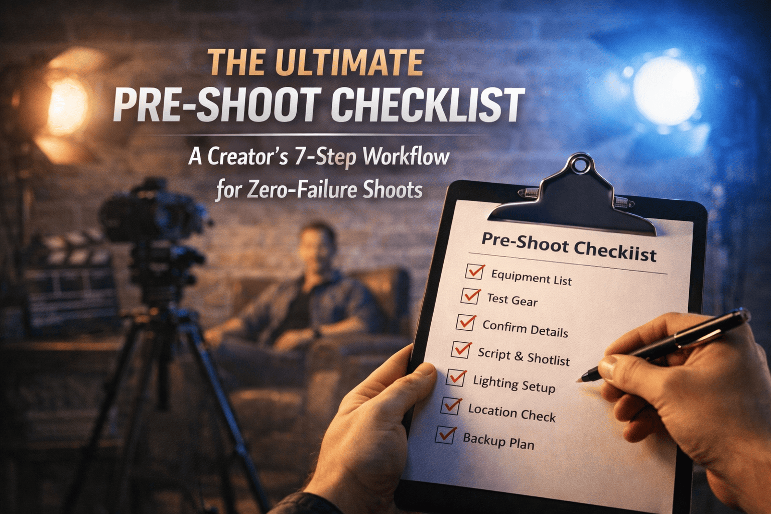 The Ultimate Pre-Shoot Checklist: A Creator’s 7-Step Workflow for Zero-Failure Shoots