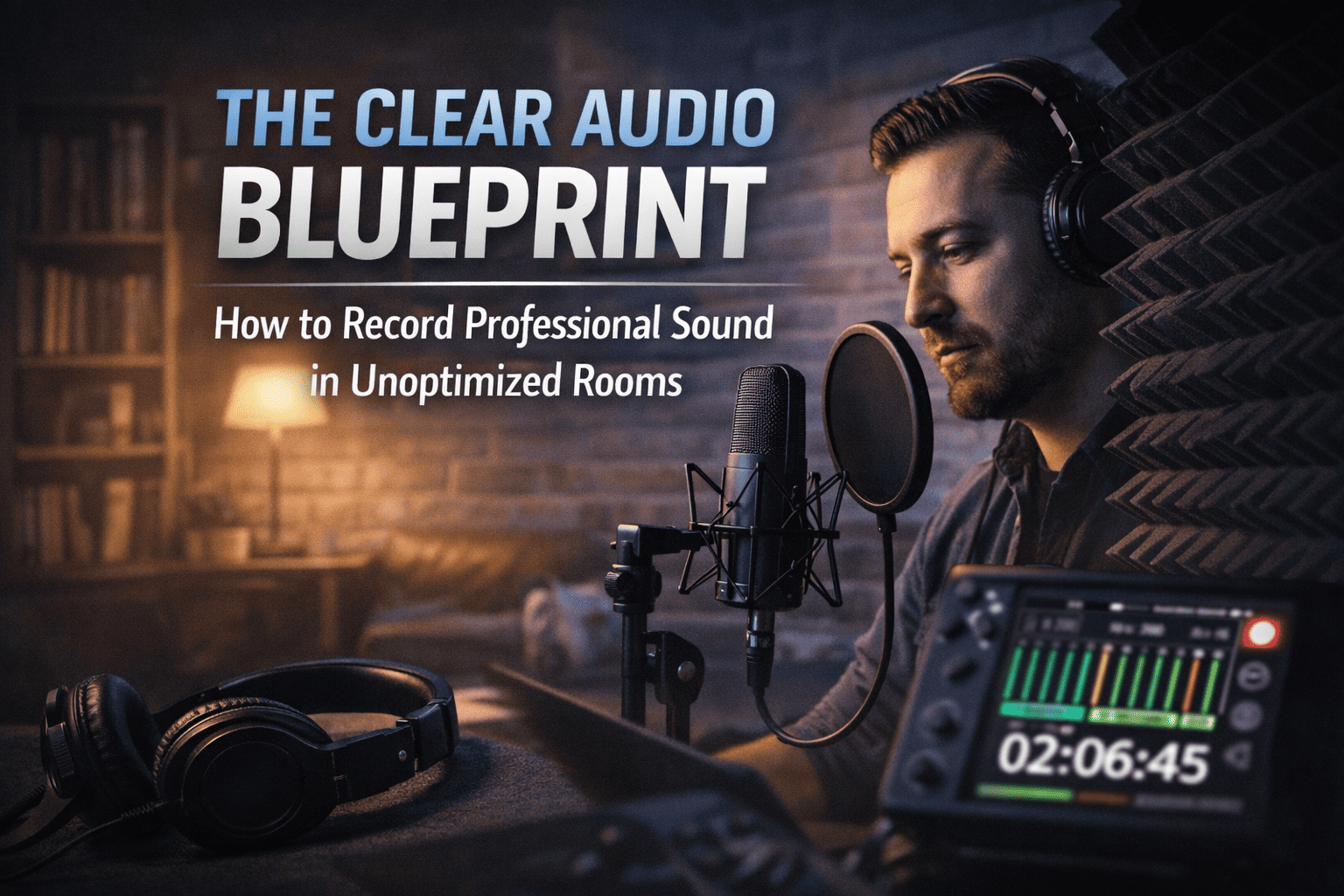 The Clear Audio Blueprint: How to Record Professional Sound in Unoptimized Rooms