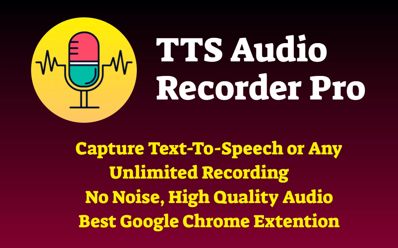 TTS Audio Recorder Pro